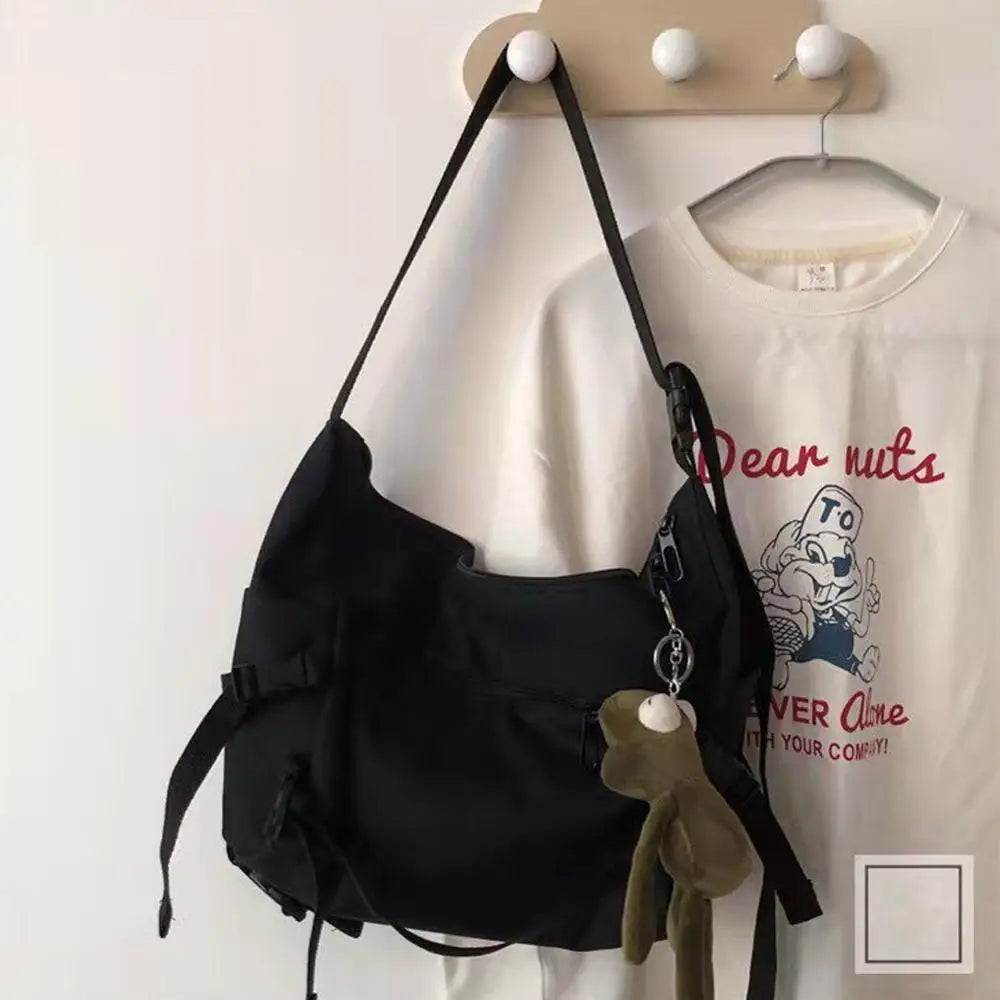 Canvas Tooling Bag Postman Bag Cell Phone Crossbody Shoulder Bag