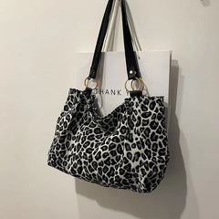 Leopard Shoulder Bags Tote Bags Canvas Bags