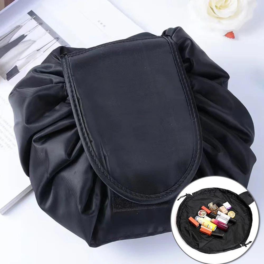 Women Portable Drawstring Cosmetic Bag Travel Storage Makeup Bag