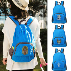 Portable Foldable Backpack Ultralight Skull Print Daypack Travel Hiking