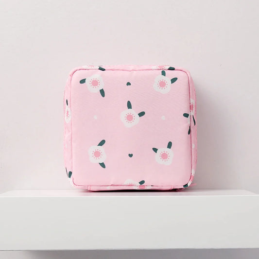 Women Sanitary Pads Storage Bag Tampon Pouch Cosmetic Organizer