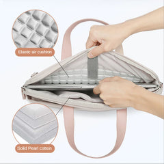 Women Portable Shockproof Laptop Briefcases Computer Bag Business Document Tote