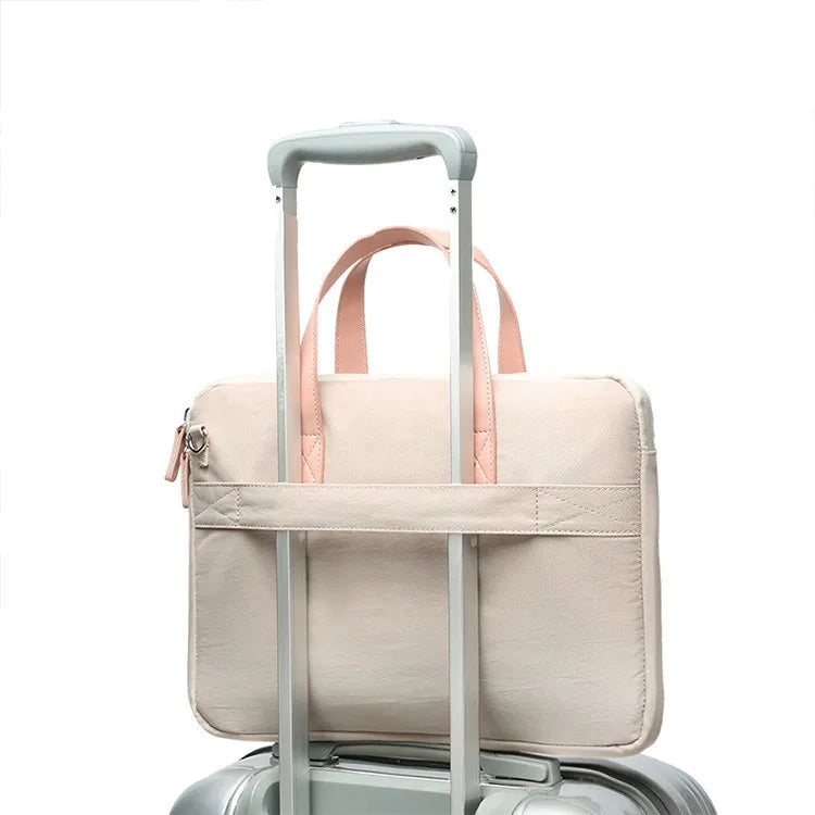 Women Portable Shockproof Laptop Briefcases Computer Bag Business Document Tote