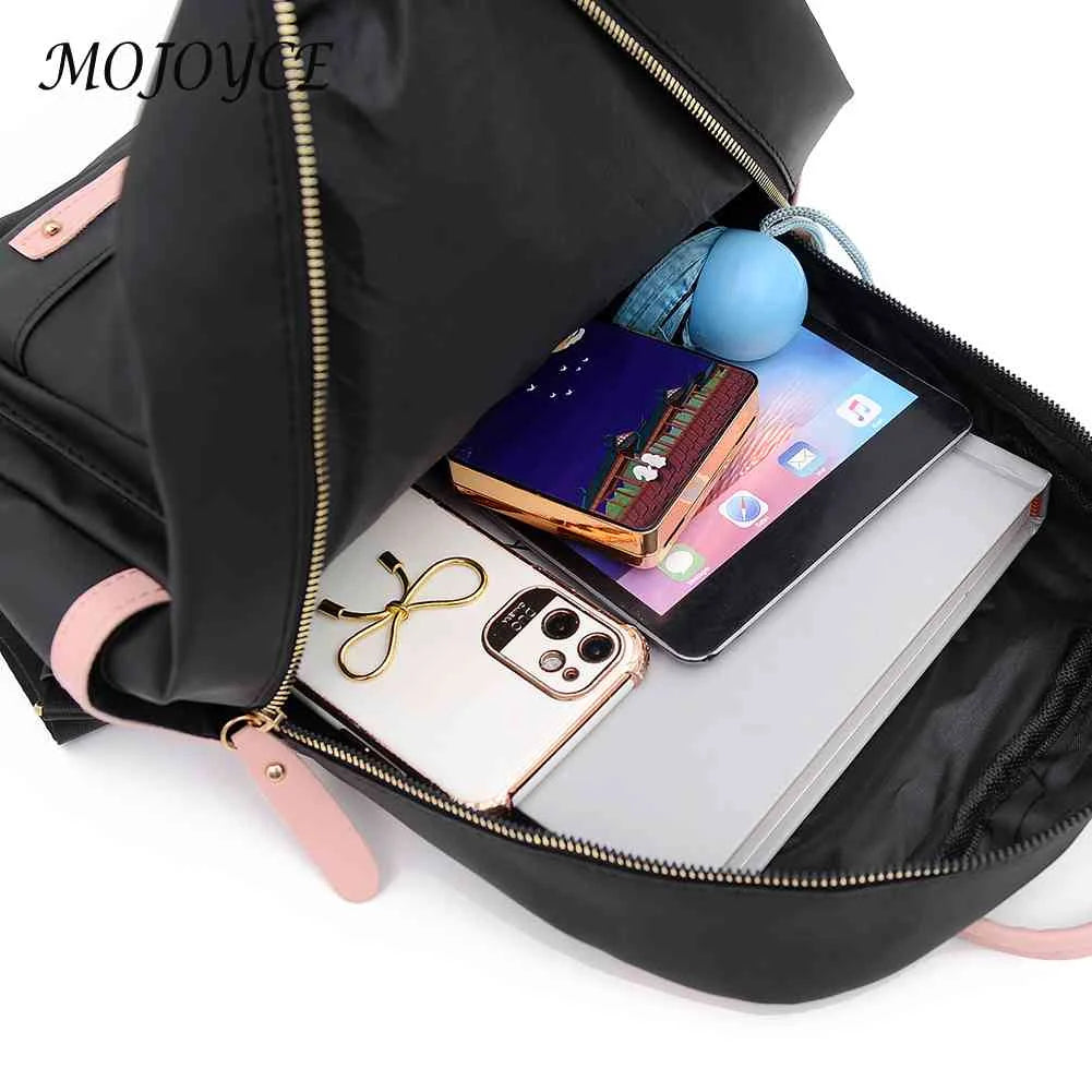 Women Preppy Style Backpack Large Capacity Handbags Oxford Material