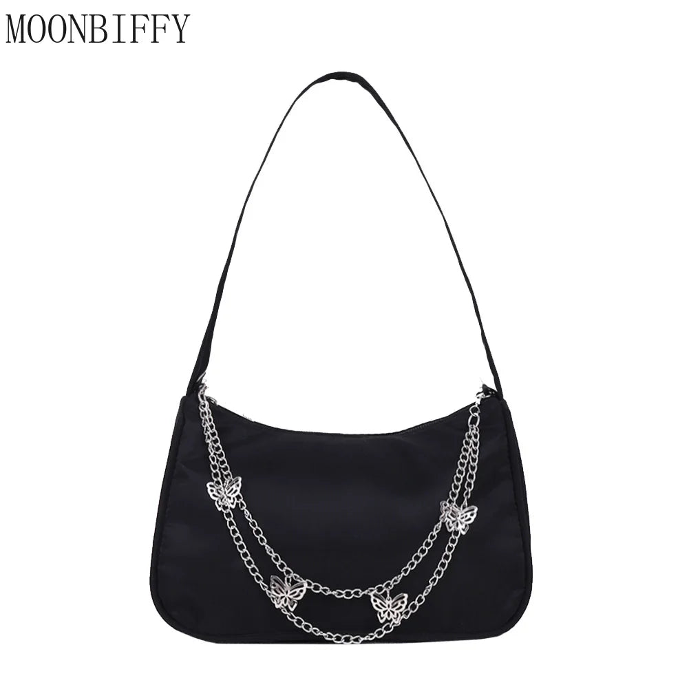 Women Butterfly Chain Shoulder Bag Small Handbag