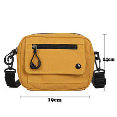 Canvas Zipper Shoulder Messenger Bag