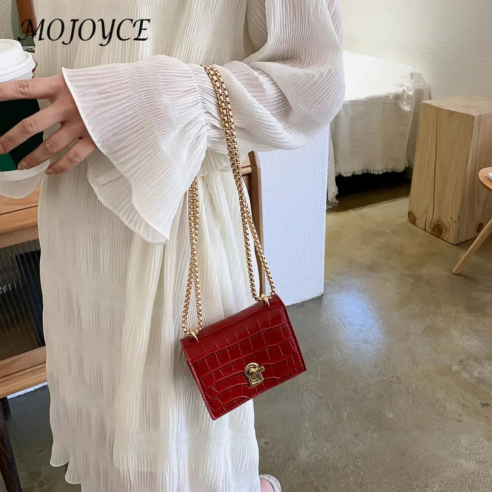 Women Mini Chain Shoulder Bag Casual Messenger Crossbody Bag