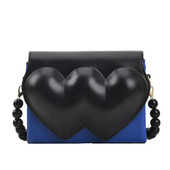 Heart Shape Shoulder Bag Chain Crossbody Wedding Clutch
