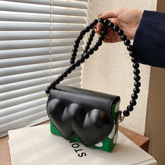 Heart Shape Shoulder Bag Chain Crossbody Wedding Clutch