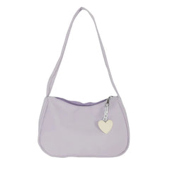 Women Retro Handbag Nylon Shoulder Top Handle Bag Small Clutch