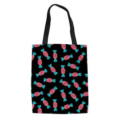 Cartoon Candy Ice Cream Canvas Tote Bags Bulk