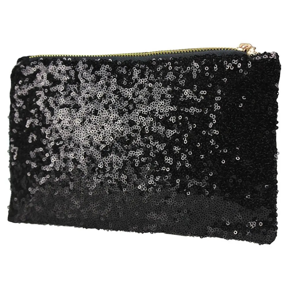 Reversible Sequins Mermaid Glitter Make Up Pouch Handbag
