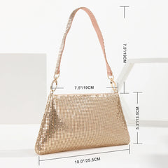 Rhinestone Evening Clutch Bag for Women, Elegant Wedding Handbag