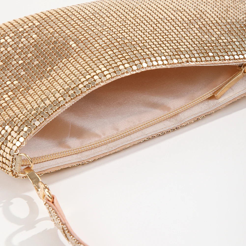 Rhinestone Evening Clutch Bag for Women, Elegant Wedding Handbag