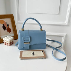 Red Leather Shoulder Bag Green Handbag Tote Top-Handle Bag
