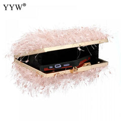 Women's Tassel Clutch Purse Evening Bag Wedding Banquet Handbag