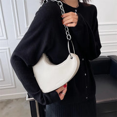 Leopard Shoulder Bag Heart Saddle Handbag