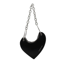 Leopard Shoulder Bag Heart Saddle Handbag