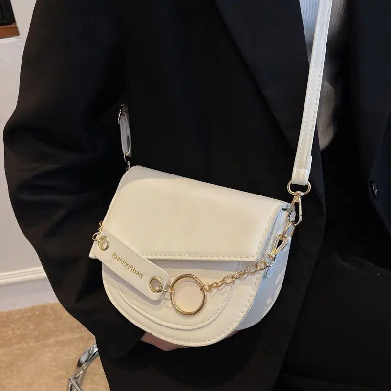 Women Saddle Purses Clutch Handbags Messenger Bags Chain Flap Shoulder Bags