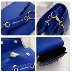 Women Saddle Purses Clutch Handbags Messenger Bags Chain Flap Shoulder Bags