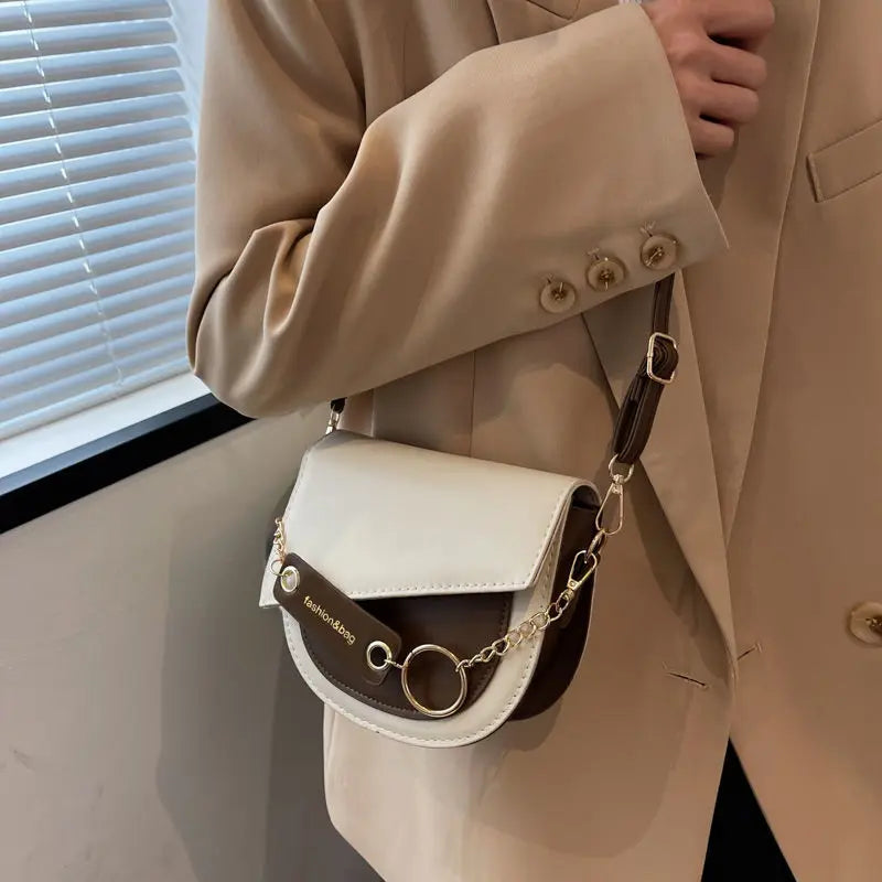 Women Saddle Purses Clutch Handbags Messenger Bags Chain Flap Shoulder Bags