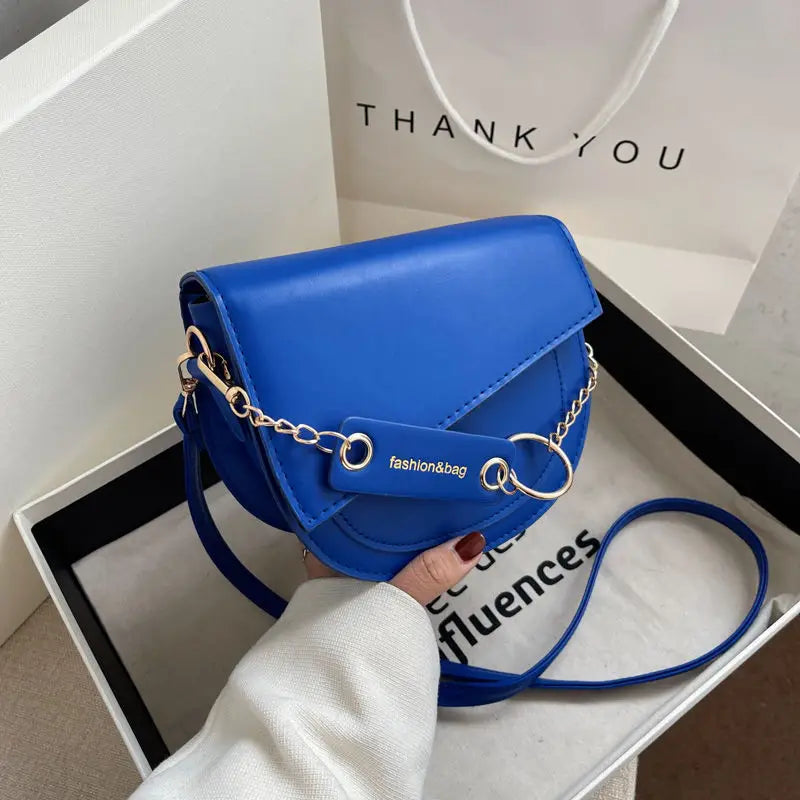 Women Saddle Purses Clutch Handbags Messenger Bags Chain Flap Shoulder Bags