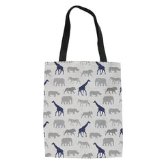 Tropical Animal Print Shopping Bag Large Capacity Reusable