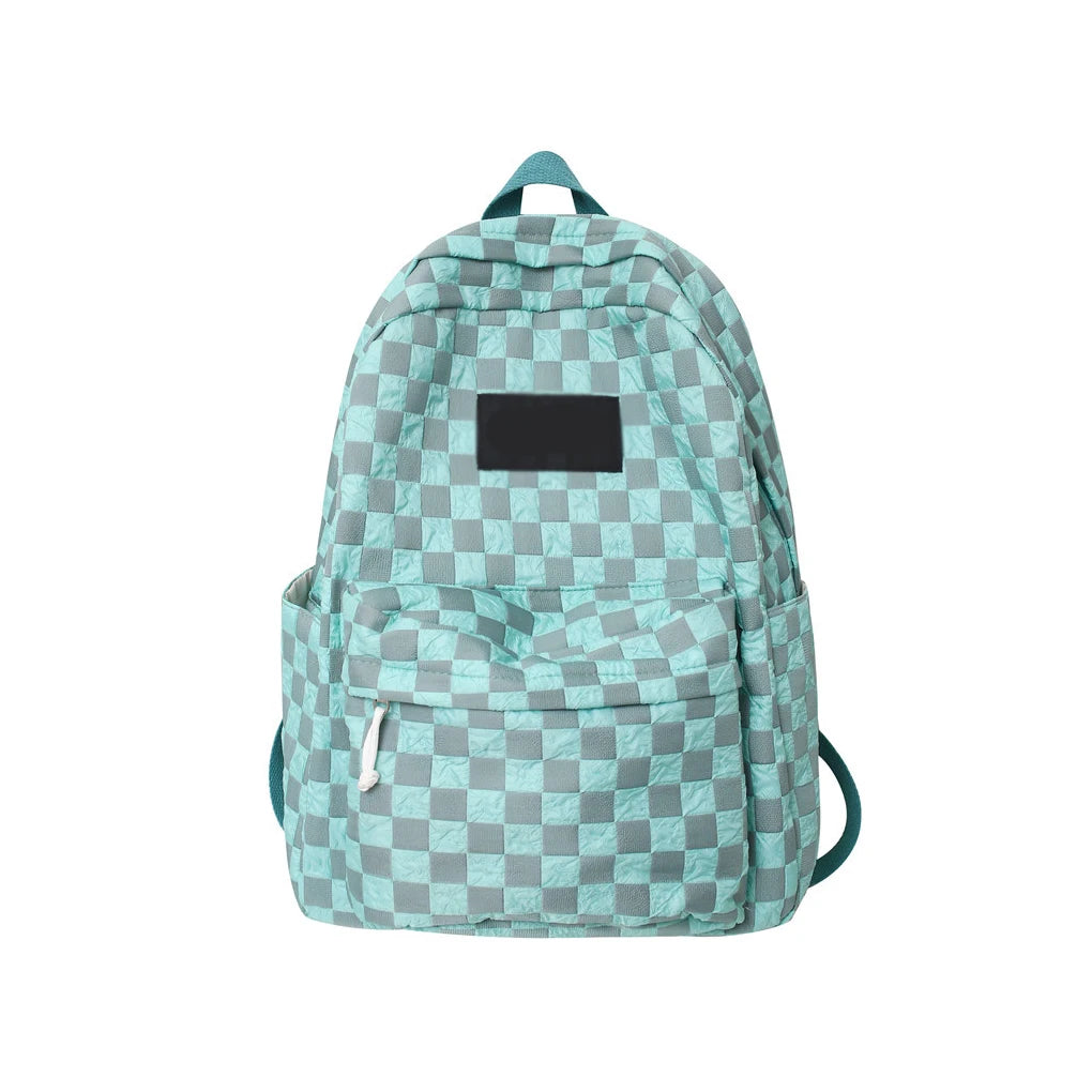 Women School Backpack Nylon Bag Beach Office Camping Hiking Books Water Bottle P