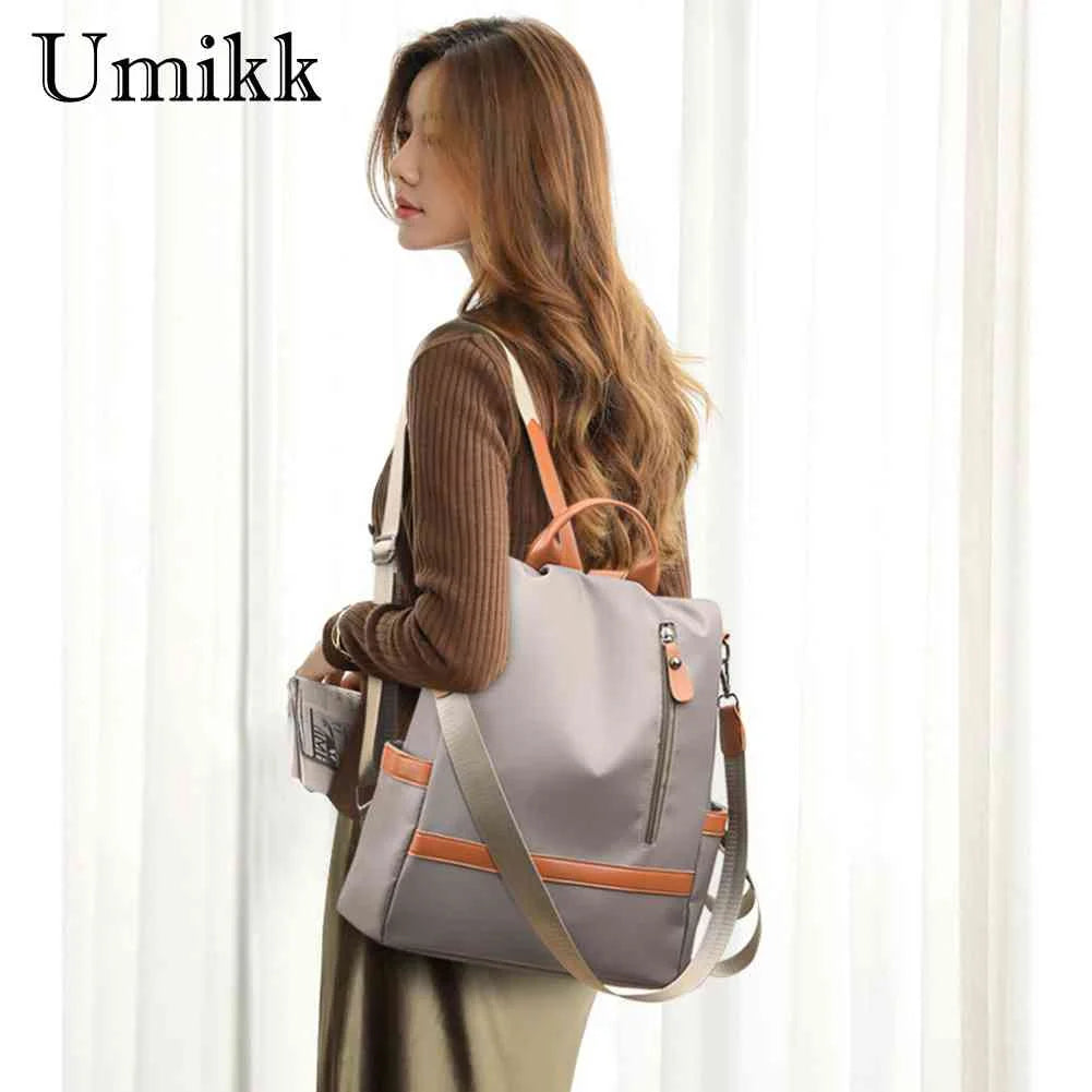 Women Nylon Shoulder Bag Waterproof Travel Rucksack