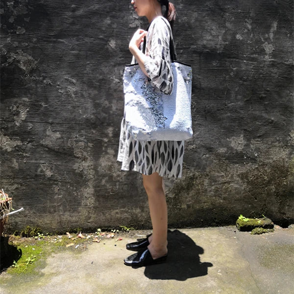 Women Sequins Shoulder Bag Tote Handbag Large Capacity Mermaid Sequins Bag