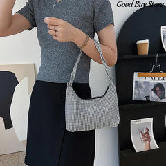 Crystal Shoulder Bag Rhinestones Clutch Wedding Party Handbag Totes