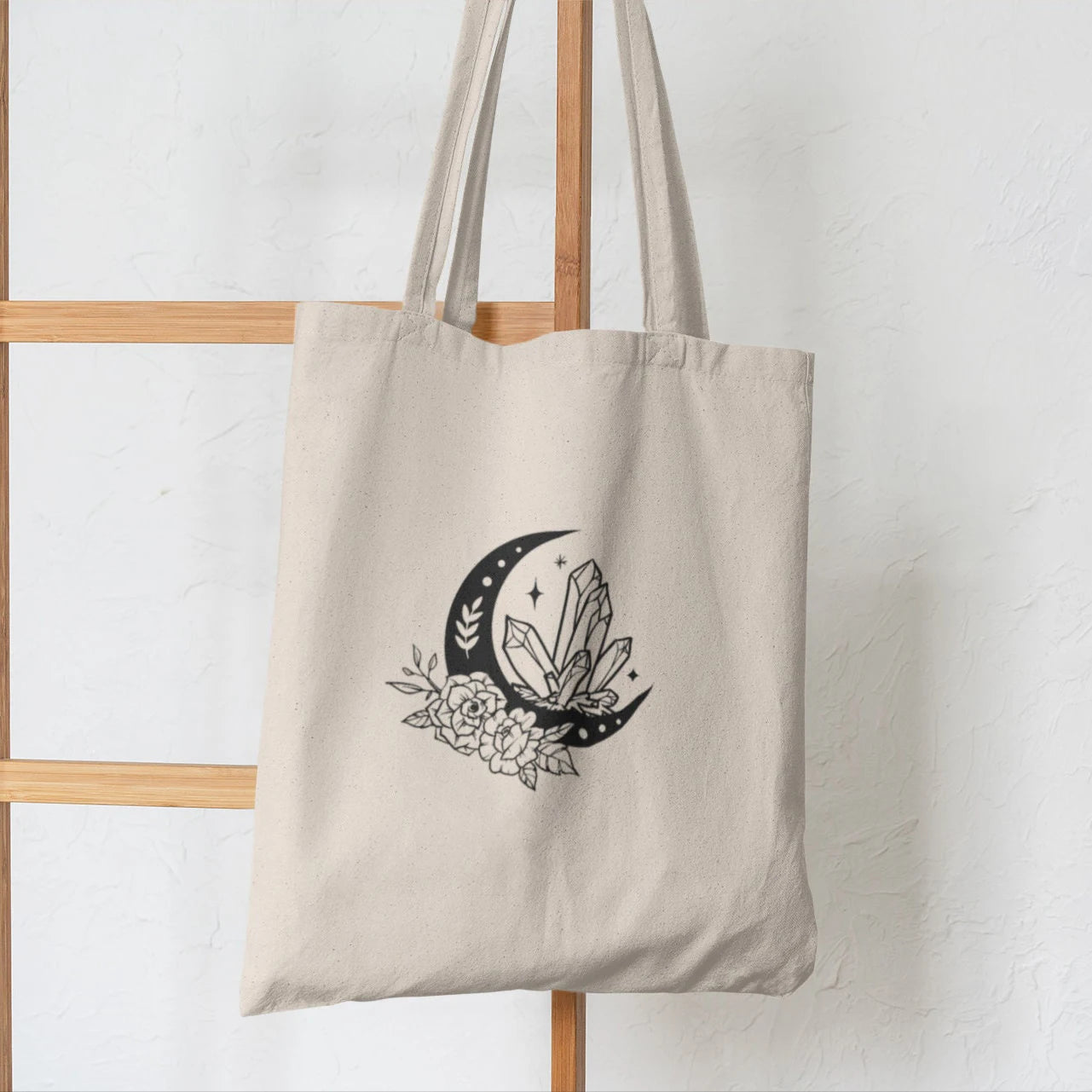 Women Shopper Mason Jar Art Planets Stroke Shopping Canvas Bag