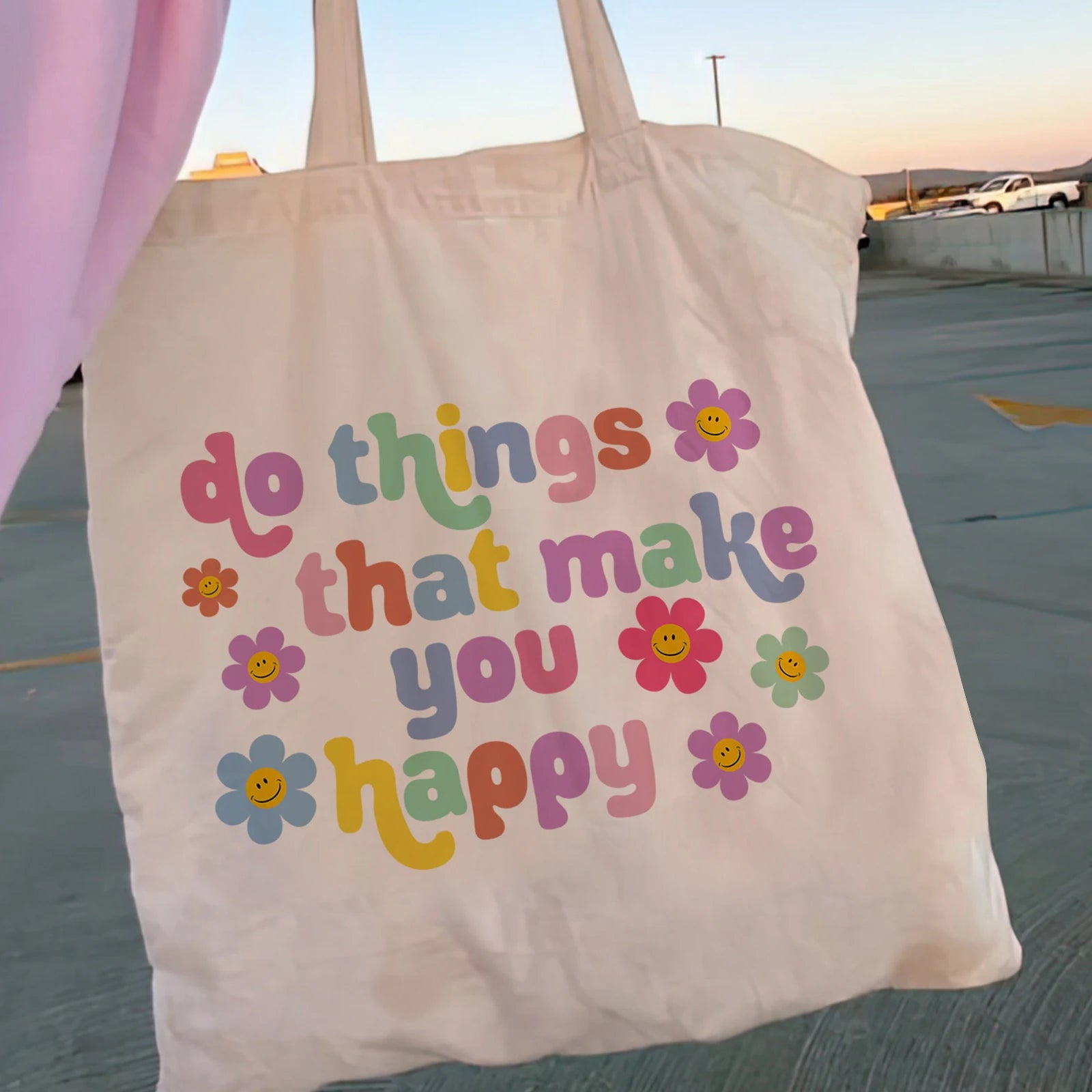 Future Is Female Canvas Shopper Bag Lady Tote Shoulder Bag