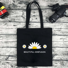 Daisy Series Canvas Tote Bag Eco Grocery Handbag