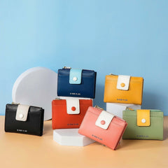 Women Short Wallet Small Leather Purse Ladies Card Bag