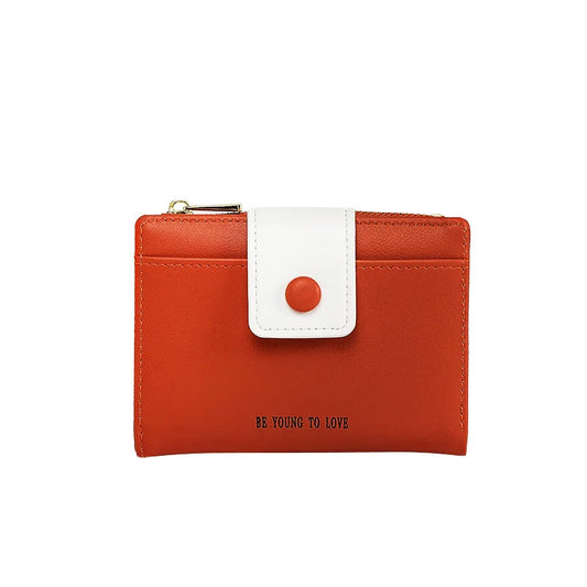 Women Short Wallet Small Leather Purse Ladies Card Bag