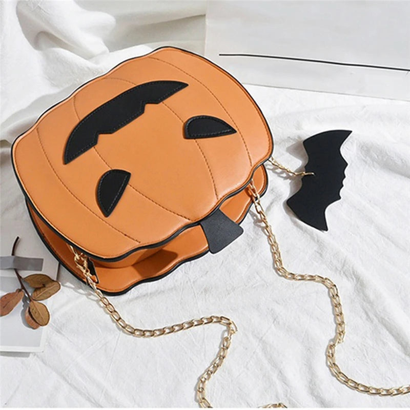 Women Shoulder Bag Leather Easter Pumpkin Lamp Handbags Designe Bags