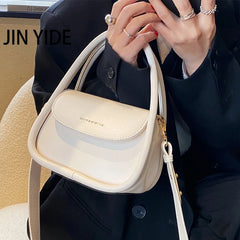 Women Shoulder Bag PU Leather Purse Handbag Shopper Casual Solid Square Bag