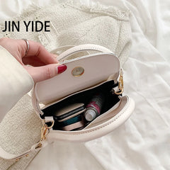 Women Shoulder Bag PU Leather Purse Handbag Shopper Casual Solid Square Bag
