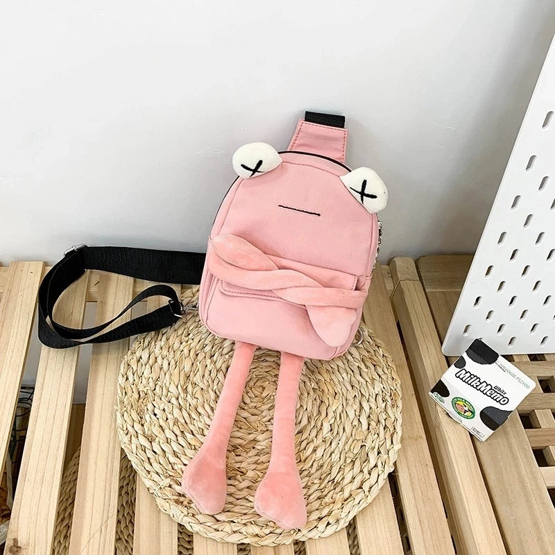 Frog Shoulder Bag Girl Cartoon Messenger Crossbody Bag
