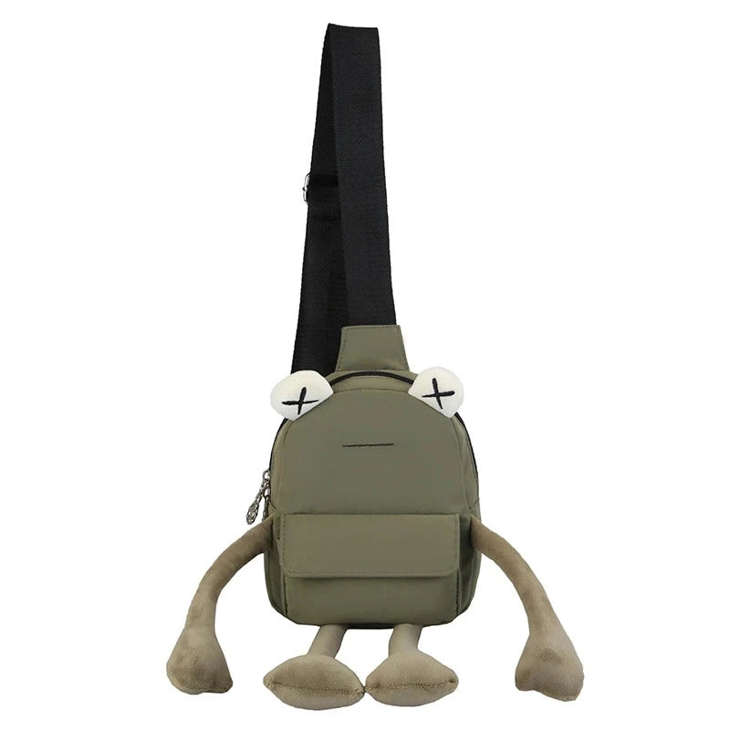 Frog Shoulder Bag Girl Cartoon Messenger Crossbody Bag