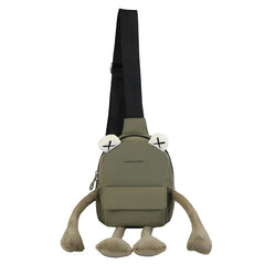 Frog Shoulder Bag Girl Cartoon Messenger Crossbody Bag