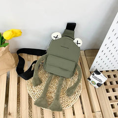Frog Shoulder Bag Girl Cartoon Messenger Crossbody Bag