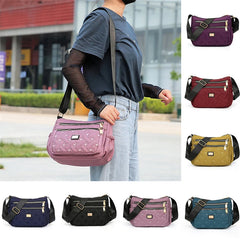 Women Shoulder Bag Oxford Bucket Tote Vintage Handbag