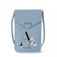 Women Shoulder Bag Touch Screen Cell Phone Purse Leather Crossbody Handba