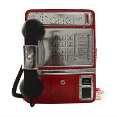 Cartoon Phone Shape Shoulder Bag Chain Crossbody Bag