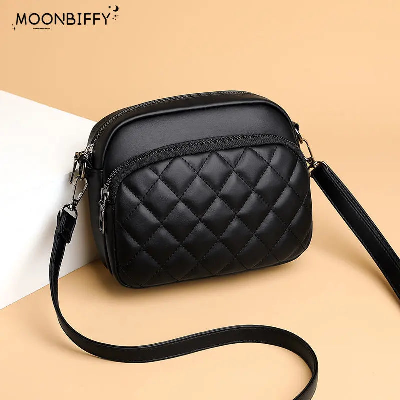 Diamond Lattice Crossbody Handbag Shoulder Bag