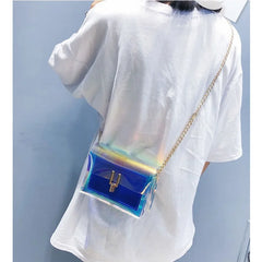 Laser Transparent Crossbody Shoulder Bag for Women