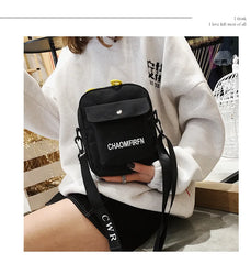 Casual Canvas Shoulder Bag Zipper Messenger Tote Handbag