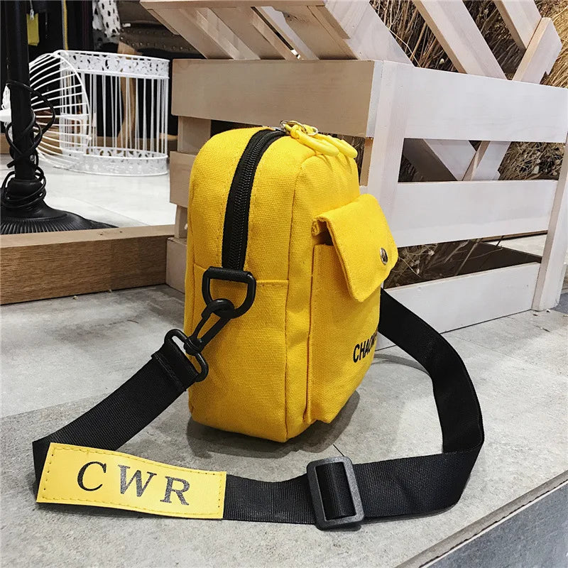 Women Shoulder Bag Outdoor Canvas Handbag Zipper Messenger Sac Main Femme